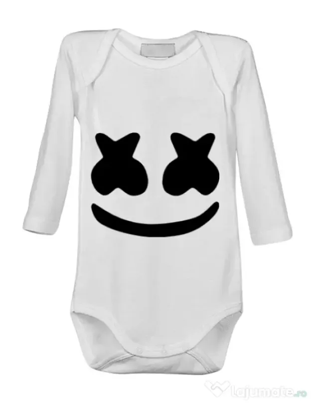 Baby body Marshmello Alb