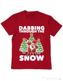 Tricou ADLER copil Dabbing Santa Rosu