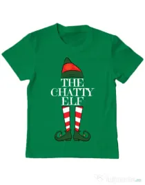 Tricou ADLER copil The chatty elf Verde mediu