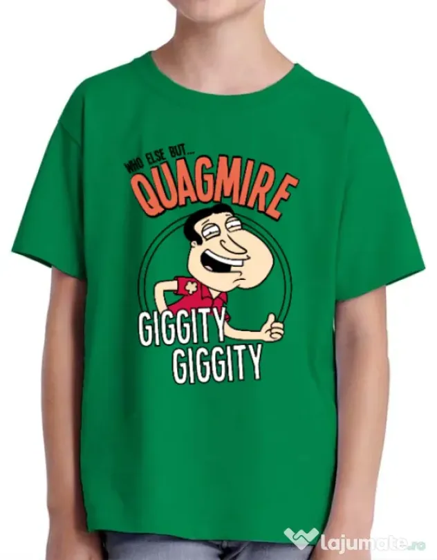 Tricou ADLER copil Who else Verde mediu