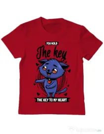 Tricou ADLER copil You hold the key Rosu