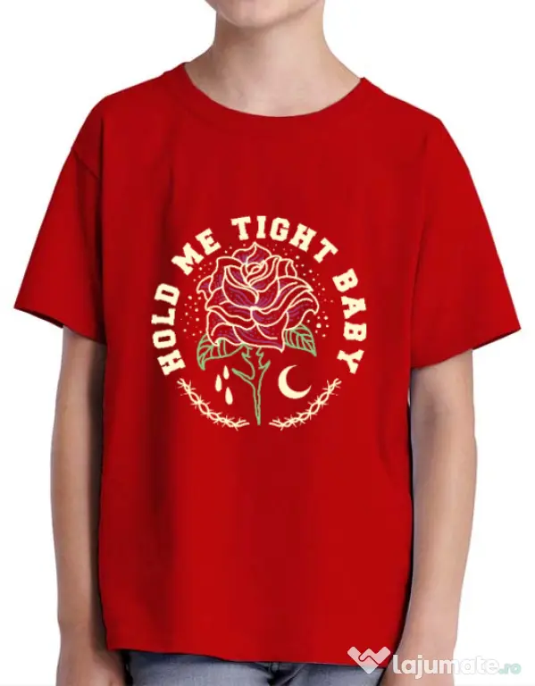 Tricou ADLER copil Hold me tight Rosu