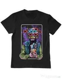 Tricou ADLER copil Human milenial Negru
