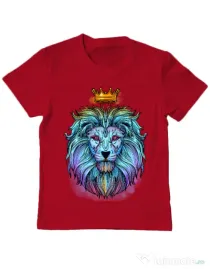 Tricou ADLER copil Lion king Rosu