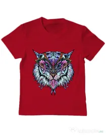 Tricou ADLER copil Tiger buterfly Rosu