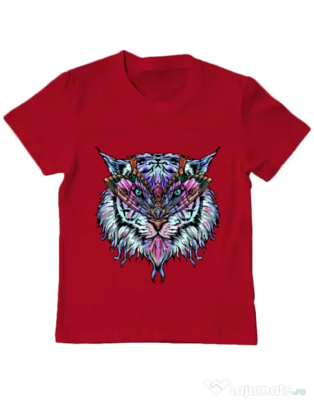 Tricou ADLER copil Tiger buterfly Rosu