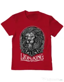 Tricou ADLER copil Lion king Rosu