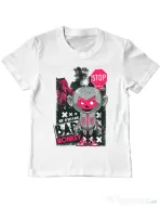 Tricou ADLER copil Bad monkey Alb