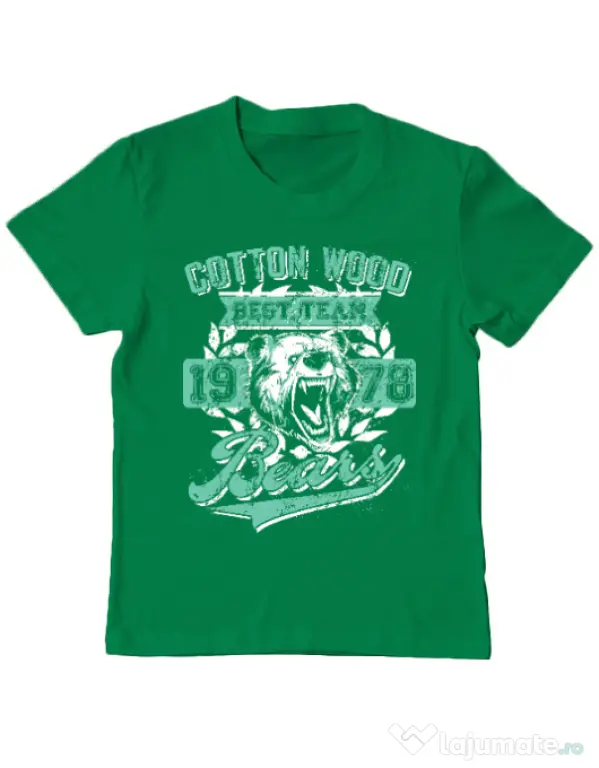 Tricou ADLER copil Cotton wood Verde mediu