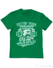 Tricou ADLER copil Cotton wood Verde mediu