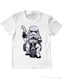 Tricou ADLER copil Little tooper Alb