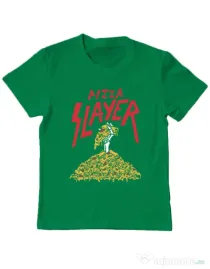Tricou ADLER copil Pizza slayer Verde mediu