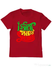 Tricou ADLER copil I shot the sheriff Rosu