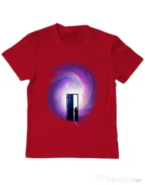 Tricou ADLER copil Doors to the future Rosu
