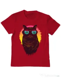 Tricou ADLER copil Underwater punk Rosu
