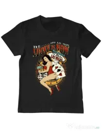 Tricou ADLER copil The lucky is now Negru