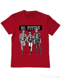 Tricou ADLER copil No future Rosu
