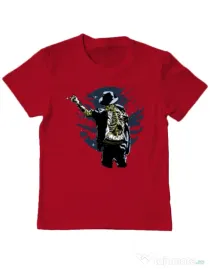 Tricou ADLER copil Zombie pop Rosu