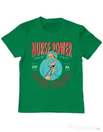Tricou ADLER copil Nurse power Verde mediu