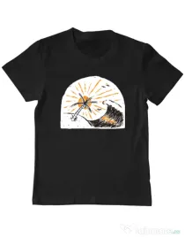 Tricou ADLER copil Beauty wave Negru