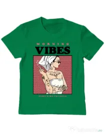 Tricou ADLER copil Morning vibes Verde mediu