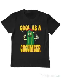 Tricou ADLER copil Cool as cucumber Negru