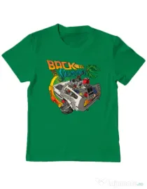 Tricou ADLER copil Back to summer Verde mediu