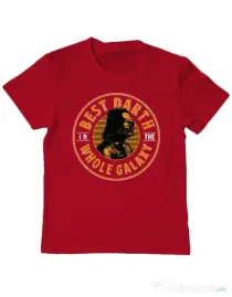 Tricou ADLER copil Best Darth in the galaxy Rosu