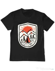 Tricou ADLER copil Sunset camp Negru