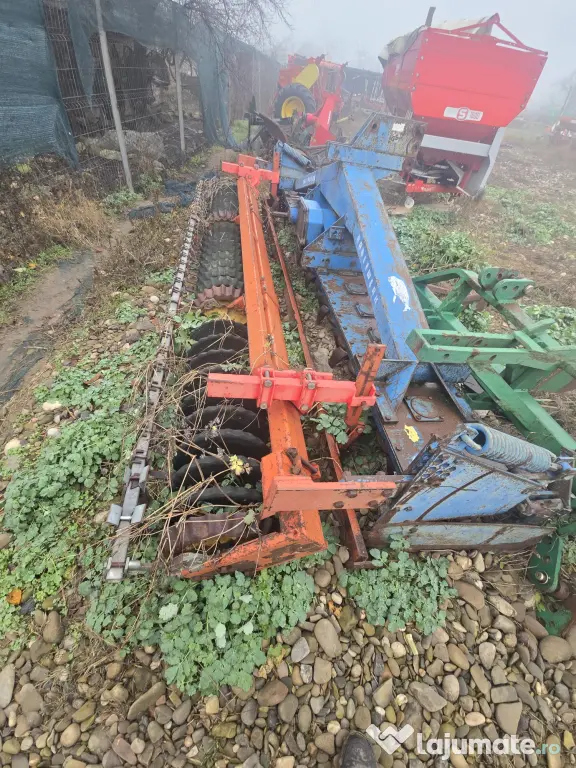 Freza 2,5m Vogel Noot + Freza 4m Rabewerk dotate cu jug de prindere hidraulic