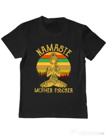 Tricou ADLER copil Namaste motherfucker Negru
