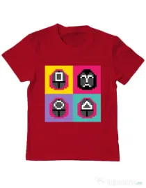 Tricou personalizat copil Four guard Rosu