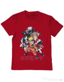 Tricou personalizat copil Naruto Ninja Team Rosu