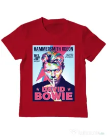 Tricou personalizat copil David Bowie Rosu