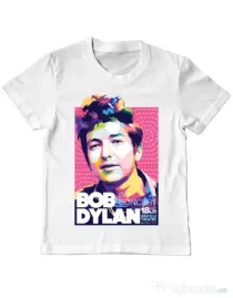 Tricou personalizat copil Bob Dylan Alb