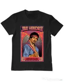 Tricou personalizat copil Jimi Hendrix Negru