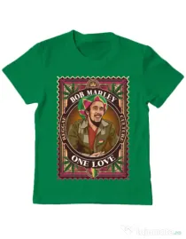 Tricou personalizat copil Bob Marley Verde mediu