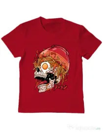Tricou personalizat copil spicy skull Rosu