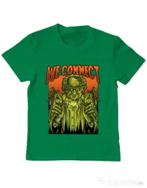 Tricou personalizat copil WE CONNECT Verde mediu