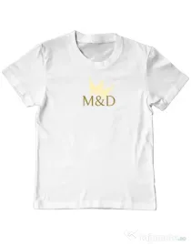 Tricou personalizat copil M&D QUEEN Alb