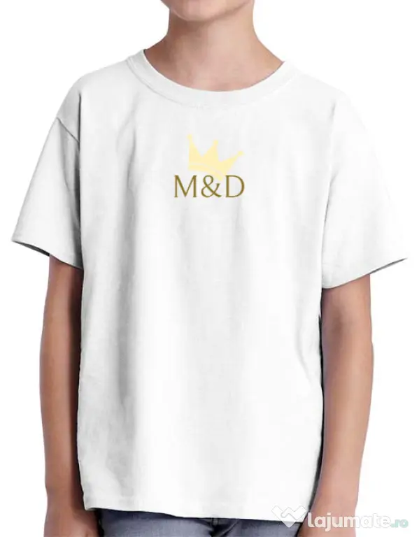 Tricou personalizat copil M&D QUEEN Alb