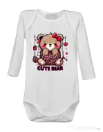 Baby body CUTE BEAR 1 Alb