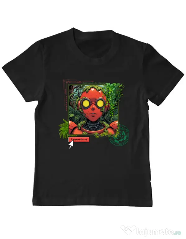 Tricou personalizat copil Ebraced by nature Negru