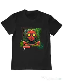 Tricou personalizat copil Ebraced by nature Negru