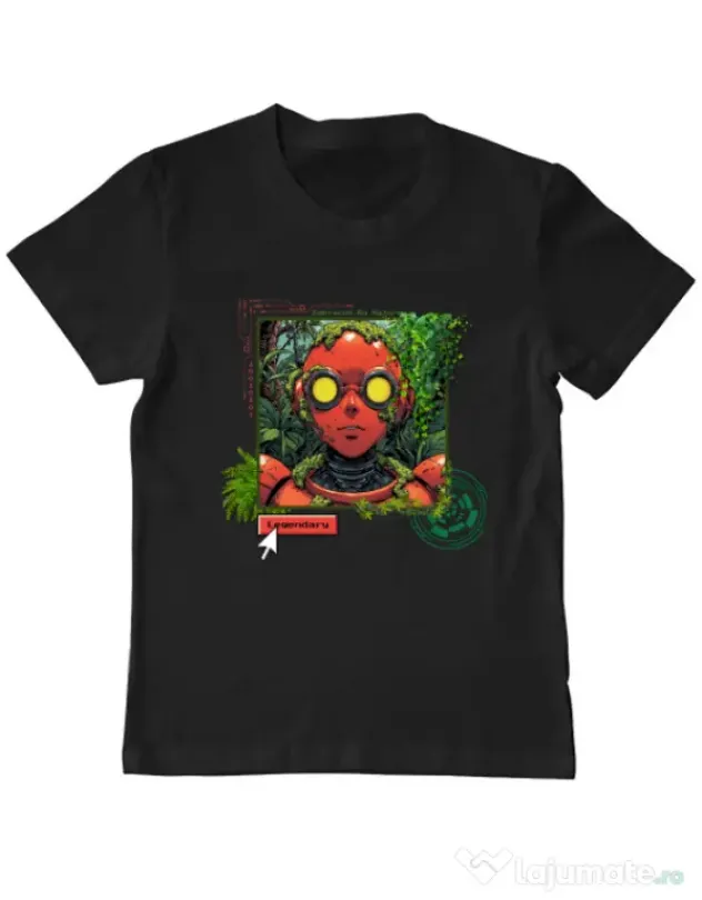Tricou personalizat copil Ebraced by nature Negru