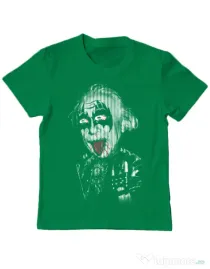Tricou ADLER copil Albert Rockeinstein Verde mediu