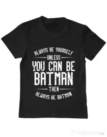 Tricou ADLER copil Always be batman Negru