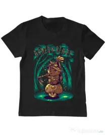 Tricou ADLER copil Armed and ready Negru
