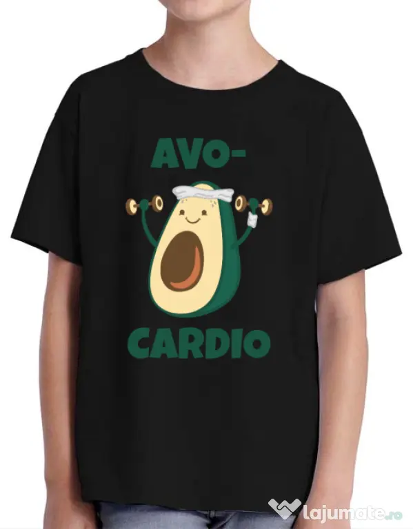 Tricou ADLER copil Avo-cardio Negru