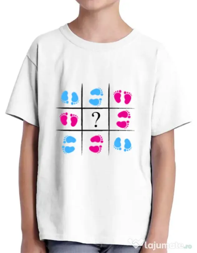 Tricou ADLER copil Baby Steps Alb